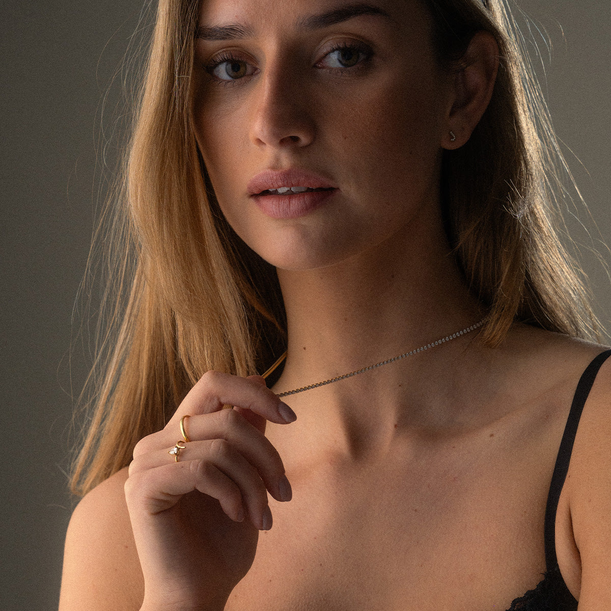 Tennis Zirkon Halskæde 18K Guldbelagt