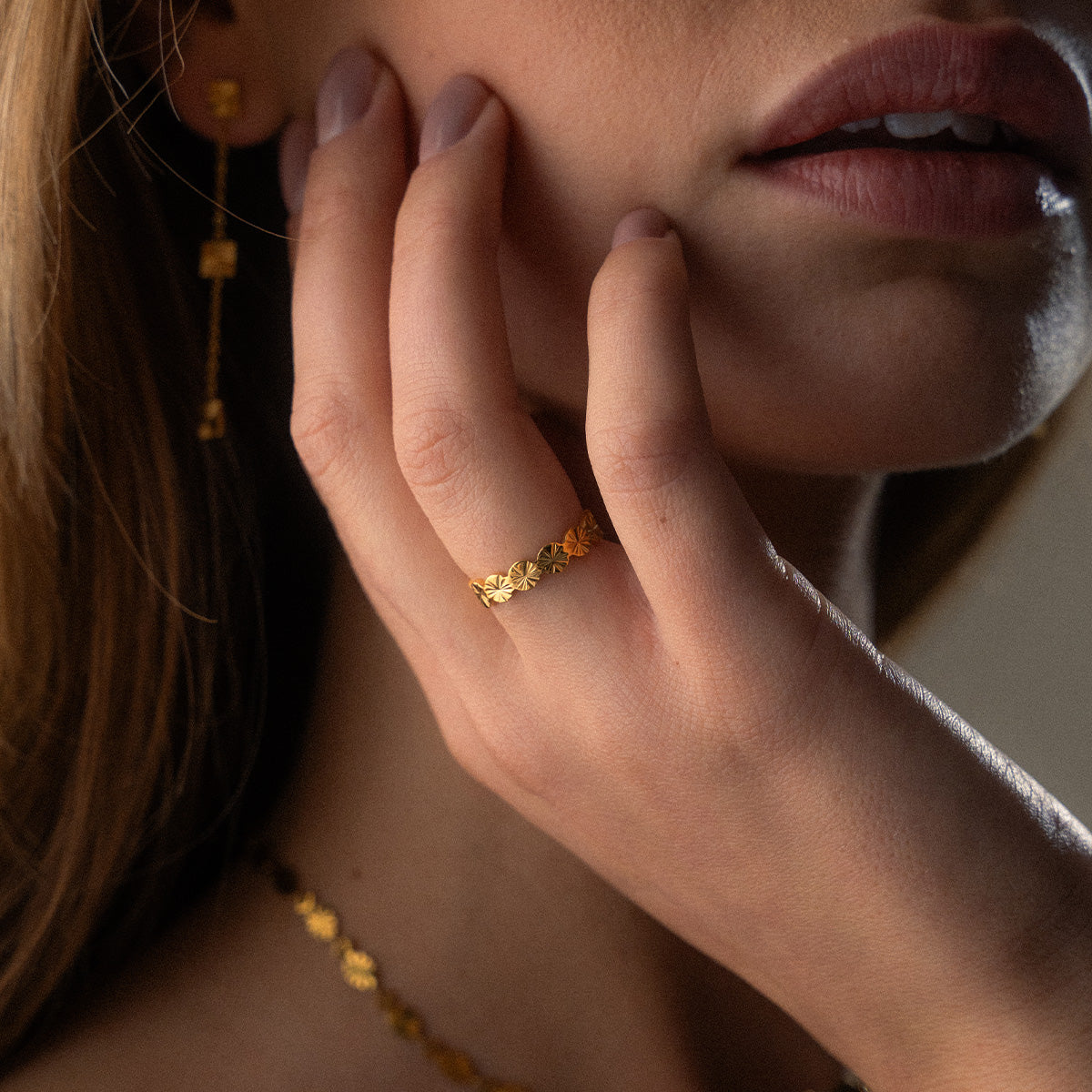 Sunset Eternity Ring 18K Guldbelagt