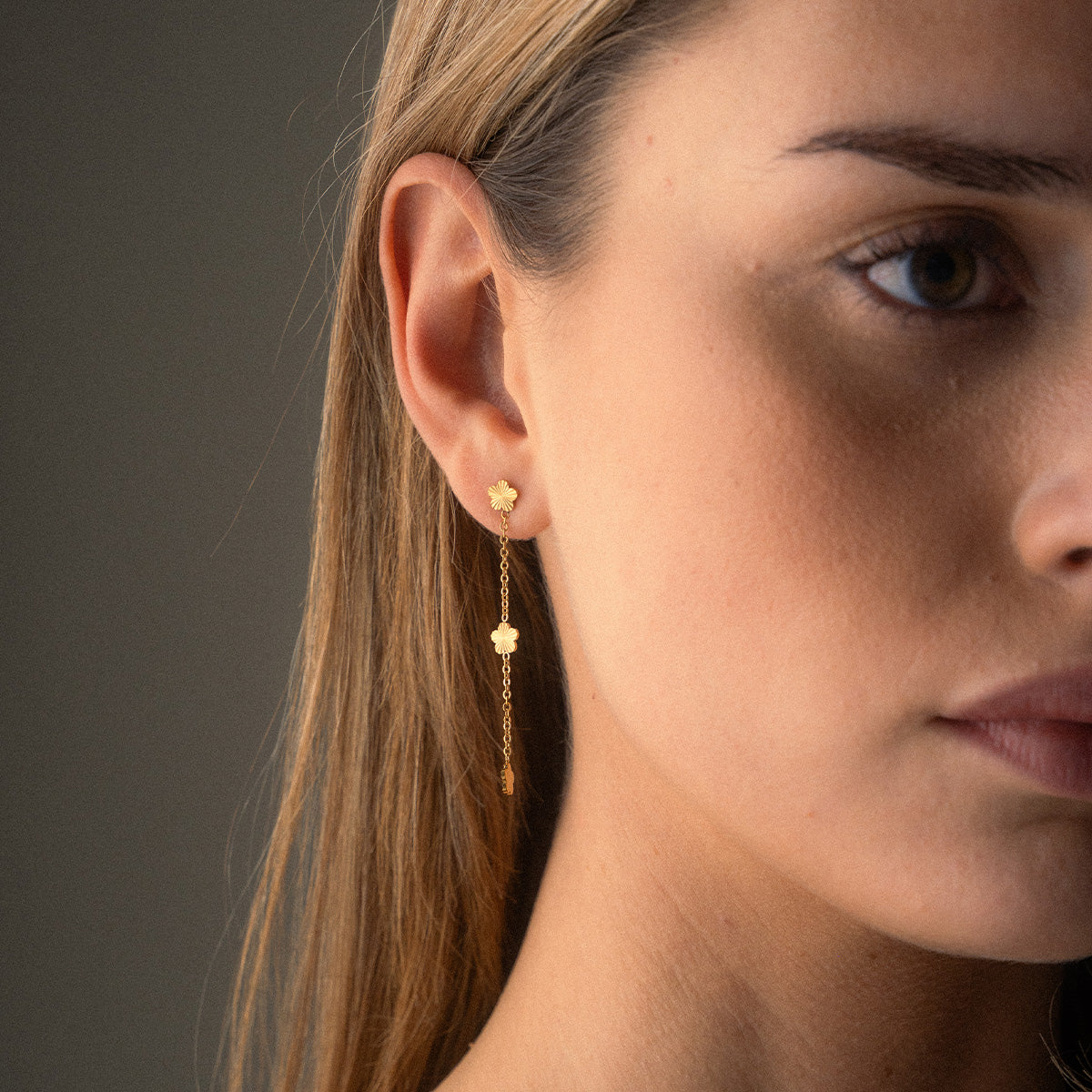 Scattered Flower Øreringe 18K Guldbelagt