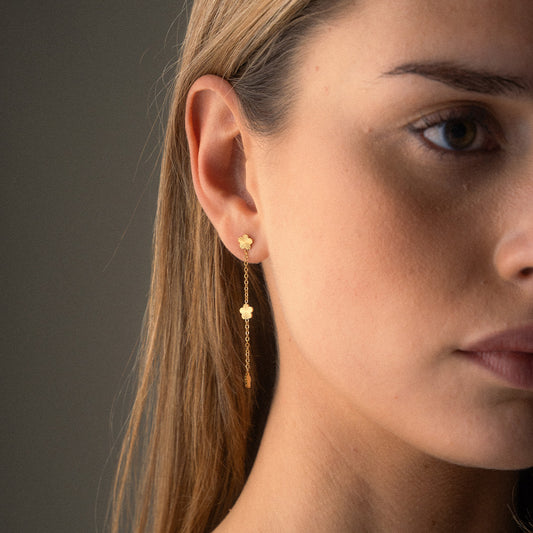 Scattered Flower Øreringe 18K Guldbelagt