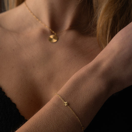 Scattered Flower Armbånd 18K Guldbelagt