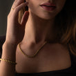 Twisted Rope Halskæde 18K Guldbelagt 4mm