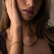 Twisted Rope Armbånd 18K Guldbelagt 5mm