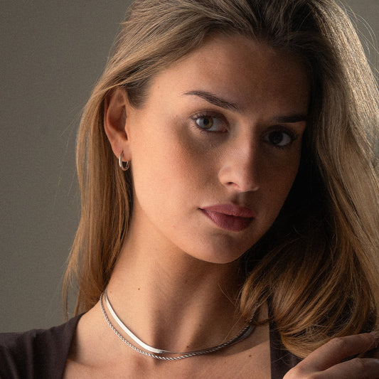 Basic Hoops Øreringe Sølvfarvet 15mm