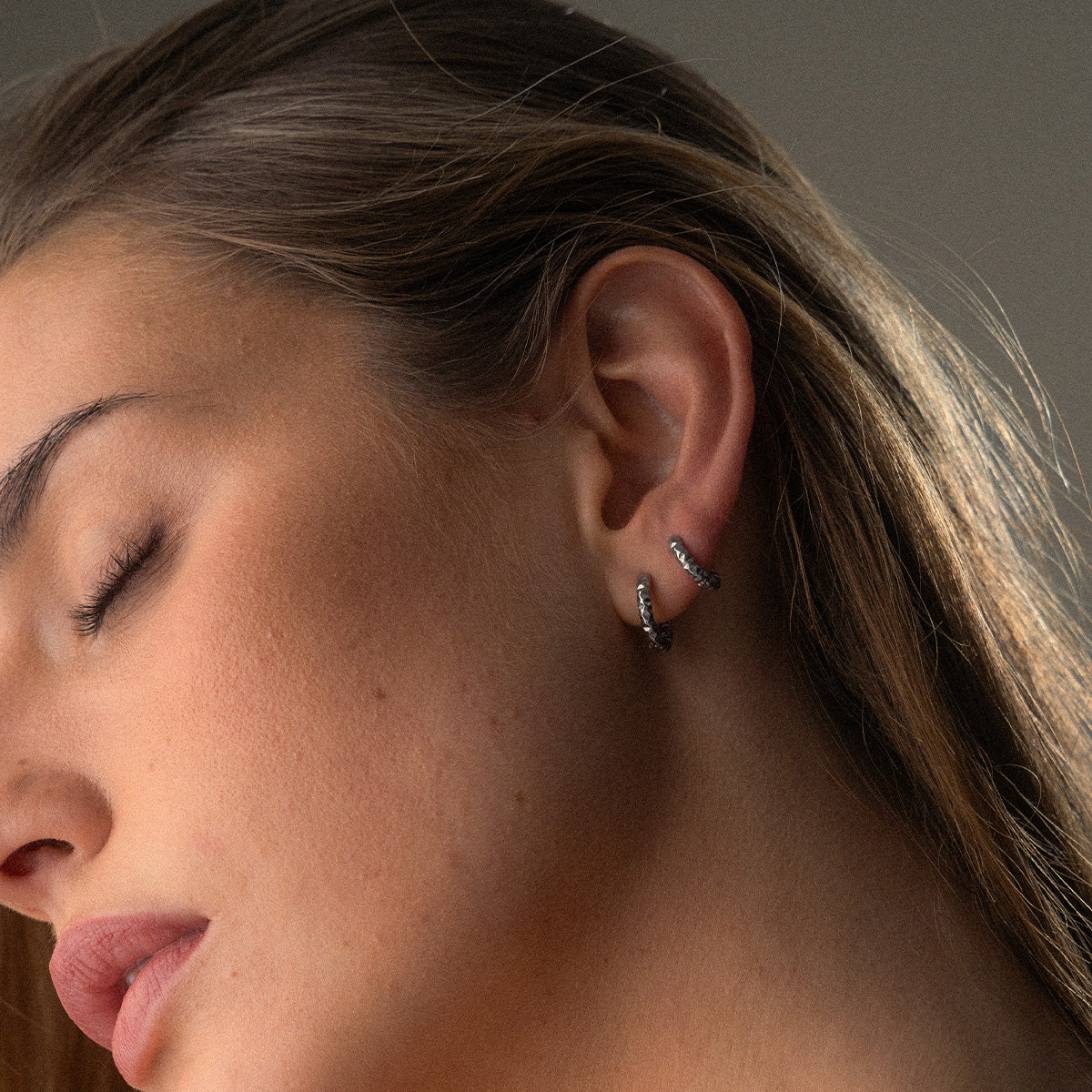 Astra Hoops Øreringe Sølvfarvet 12mm