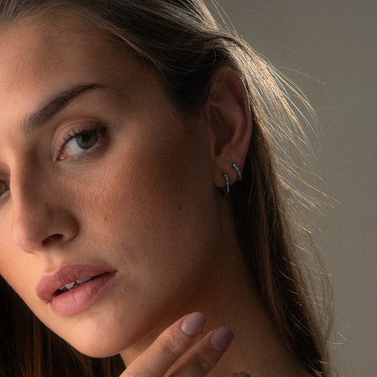 Astra Hoops Øreringe Sølvfarvet 12mm