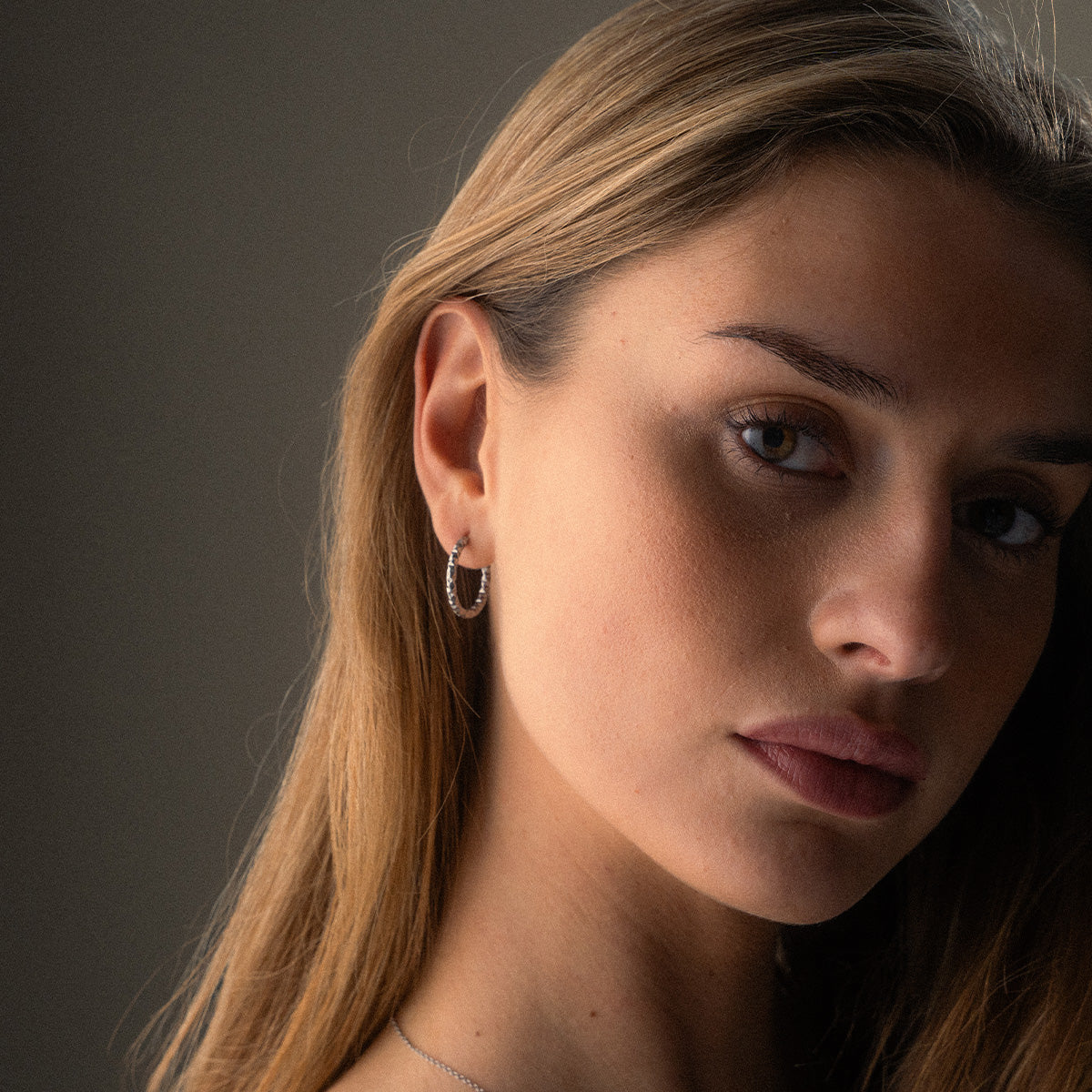 Astra Hoops Øreringe Sølvfarvet 22mm