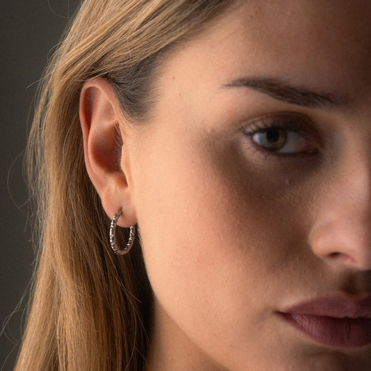 Astra Hoops Øreringe Sølvfarvet 22mm