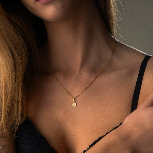 Marguerit Halskæde 18K Guldbelagt 8mm