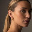 Lava Heart Hoops Øreringe 18K Guldbelagt