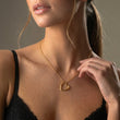 Lava Heart Halskæde + Lava Heart Hoops Øreringe 18K Guldbelagt
