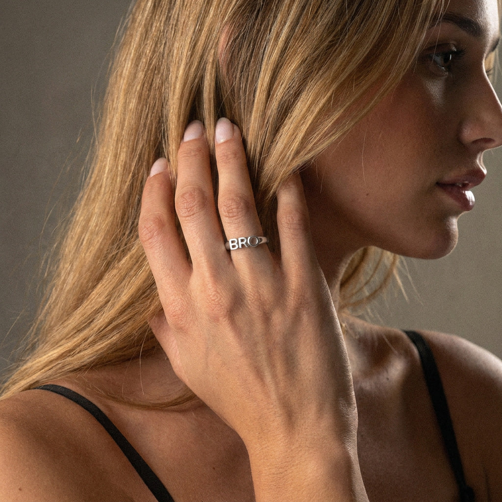 BRO Ring Sølvfarvet