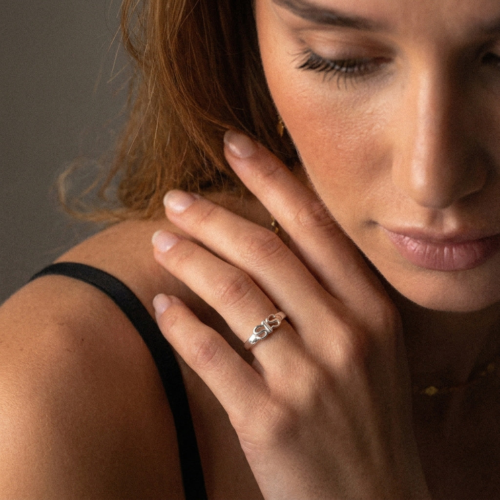 SIS Ring Sølvfarvet