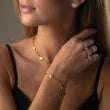 Sunset Heart Link Armbånd 18K Guldbelagt
