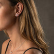 Classic Zirkon Studs Øreringe Sølvfarvet 3mm