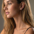 Classic Zirkon Studs Øreringe Sølvfarvet 3mm