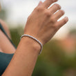 Tennis Supreme Zirkon Armbånd + Halskæde Sølvfarvet 3mm