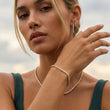Tennis Supreme Zirkon Armbånd + Halskæde 18K Guldbelagt 3mm
