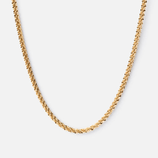 Curl Halskæde 18K Guldbelagt 4mm