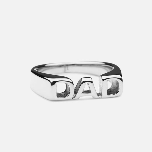 DAD Ring Sølvfarvet