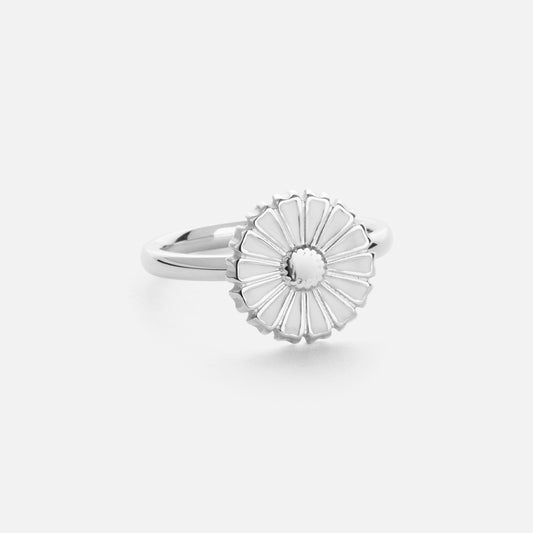 Marguerit Ring Sølvfarvet 12mm