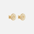 Marguerit Øreringe 18K Guldbelagt 12mm