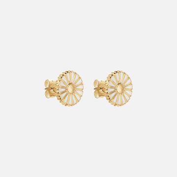 Marguerit Øreringe 18K Guldbelagt 12mm