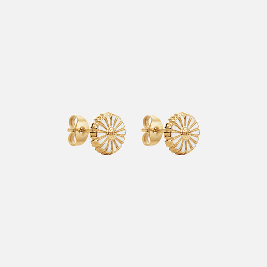 Marguerit Øreringe 18K Guldbelagt 8mm