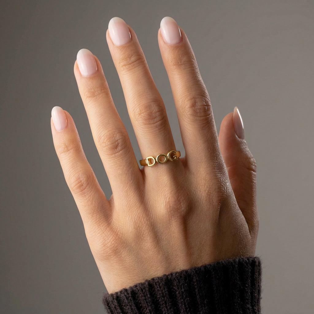 DOG Ring 18K Guldbelagt
