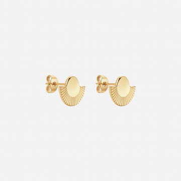 Sunset Eclipse Studs Øreringe 18K Guldbelagt