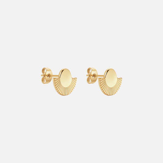 Sunset Eclipse Studs Øreringe 18K Guldbelagt