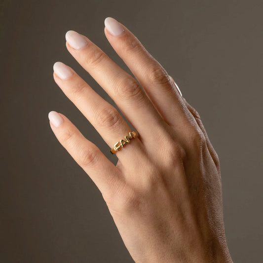 FAM Ring 18K Guldbelagt