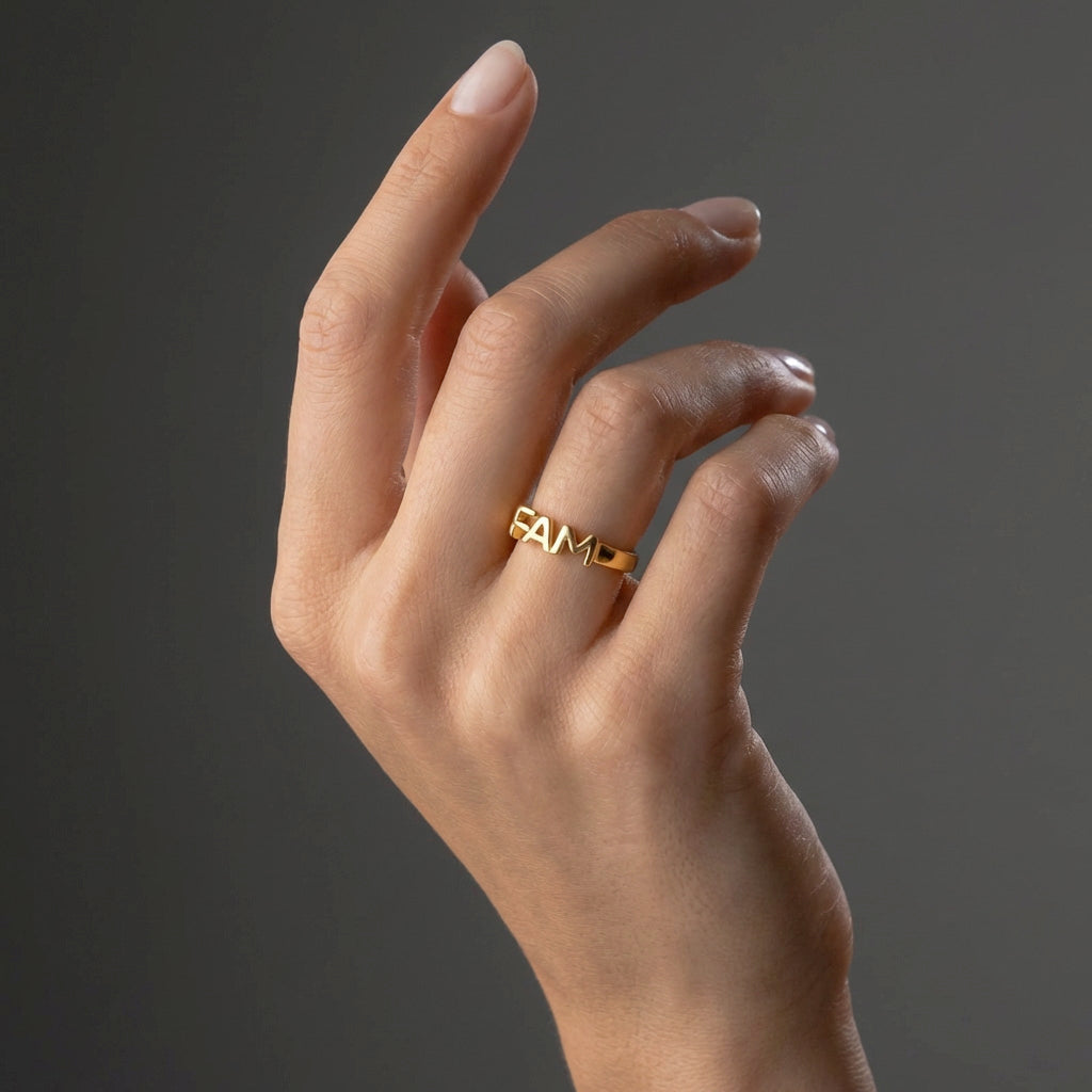 FAM Ring 18K Guldbelagt
