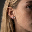 Sunset Flower Studs Øreringe Sølvfarvet