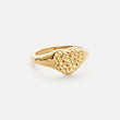 Hammered Heart Ring 18K Guldbelagt