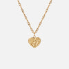 Hammered Heart Halskæde 18K Guldbelagt