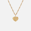Hammered Heart Halskæde 18K Guldbelagt