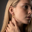 Lava Heart Hoops Øreringe 18K Guldbelagt