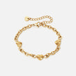 Sunset Heart Link Armbånd 18K Guldbelagt