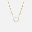 Heart Zirkon Halskæde 18K Guldbelagt 12mm