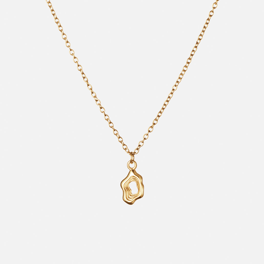 Lava Frame Halskæde 18K Guldbelagt