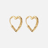 Lava Heart Hoops Øreringe 18K Guldbelagt