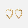 Lava Heart Hoops Øreringe 18K Guldbelagt