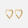 Lava Heart Hoops Øreringe 18K Guldbelagt