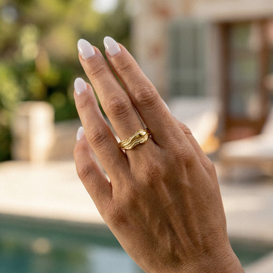 Lava Ring 18K Guldbelagt