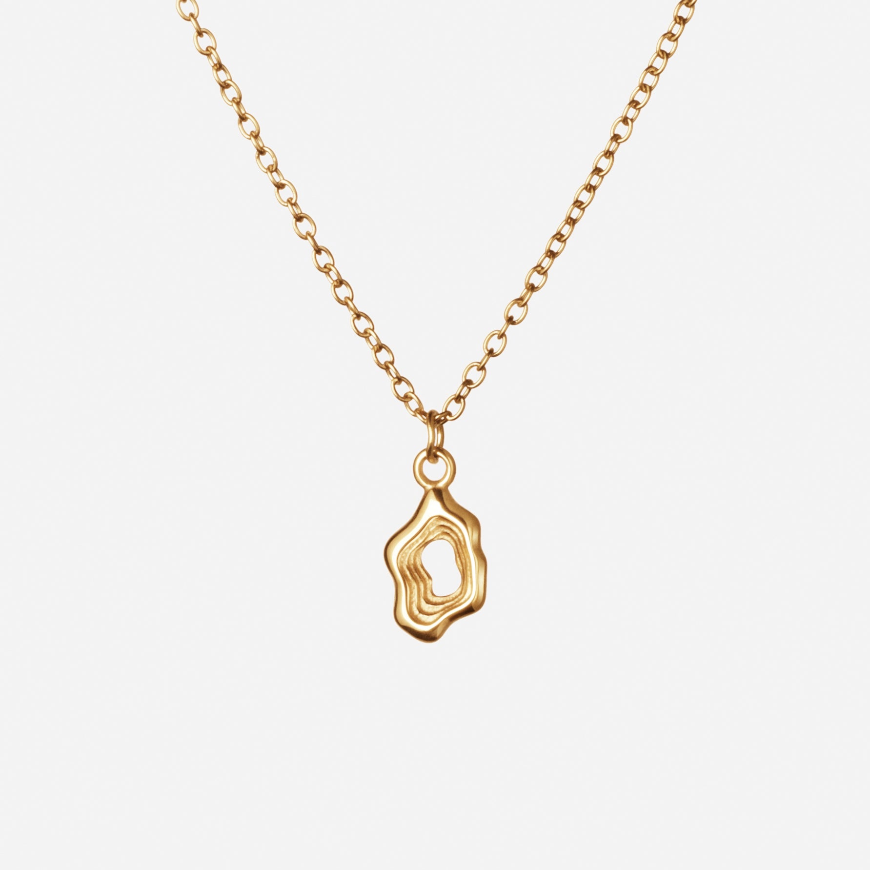 Lava Frame Halskæde 18K Guldbelagt