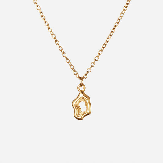 Lava Frame Halskæde 18K Guldbelagt