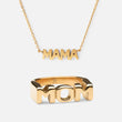 Mama Halskæde & MOM Ring 18K Guldbelagt