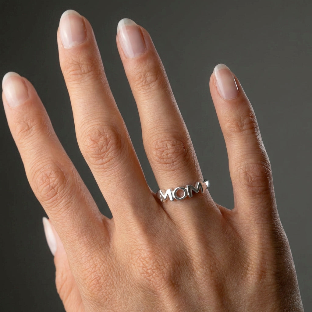 MOM Ring Sølvfarvet
