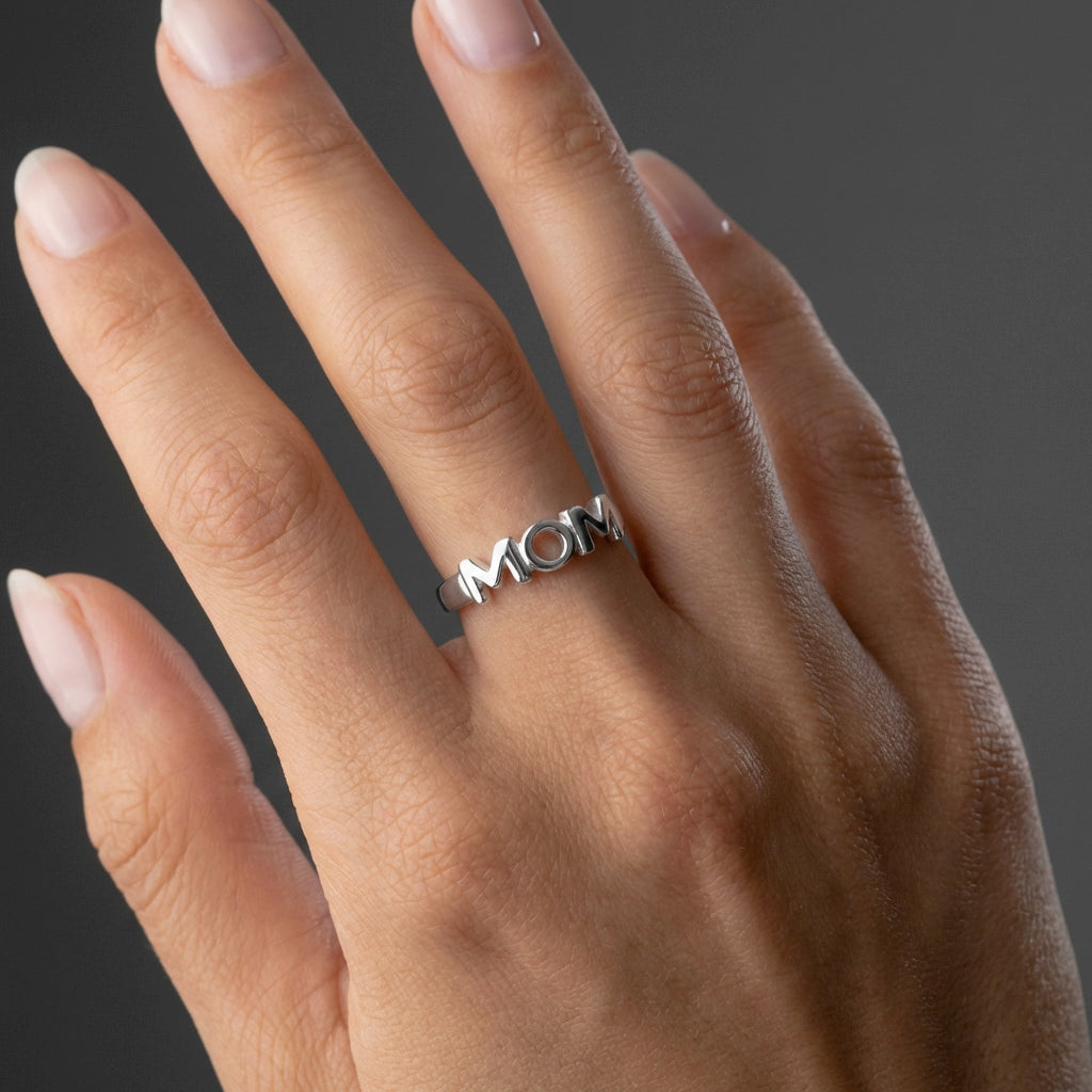 MOM Ring Sølvfarvet